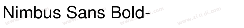 Nimbus Sans Bold字体转换